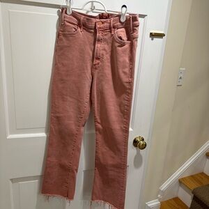 The Hustler Ankle Fray jean orange